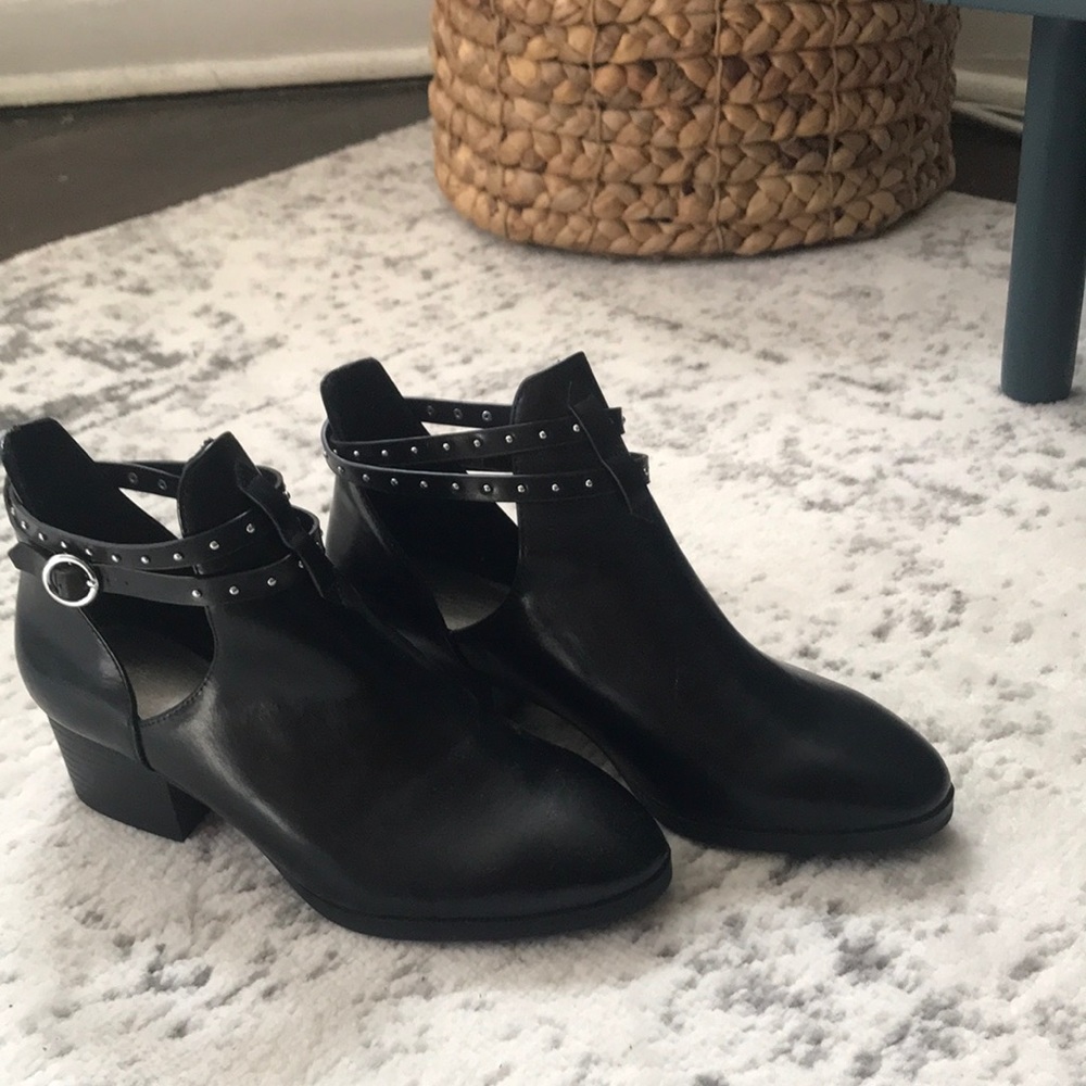 Black ankle boots